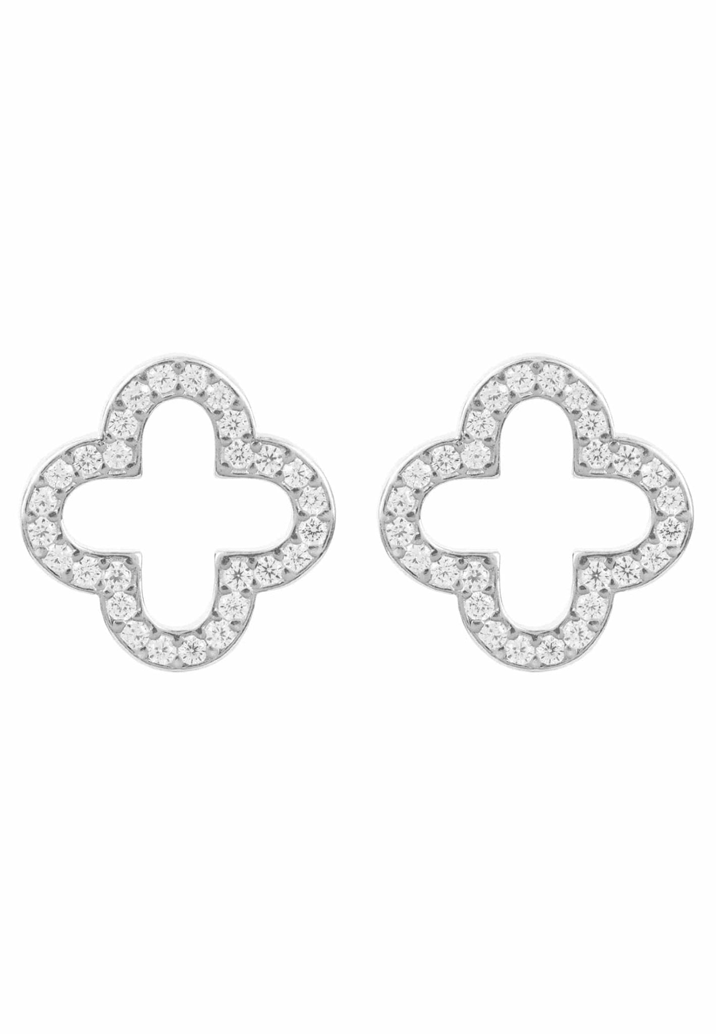 Open Clover Earrings